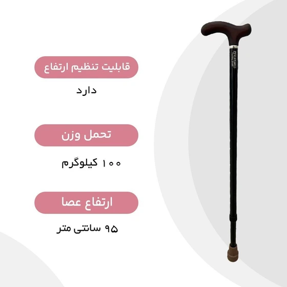 029. عصای لردی دسته چوبی زیکلاس مد مدل ZYW029