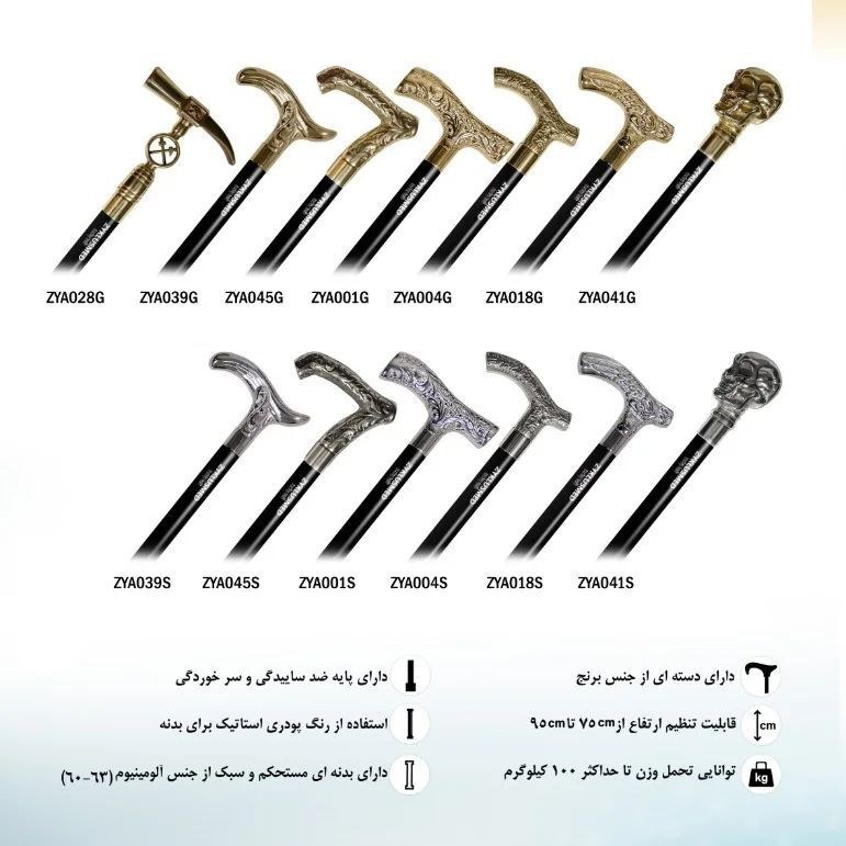 dZYawi_35fH7x8SE عصای لردی زیکلاس مد مدل ZYA016G