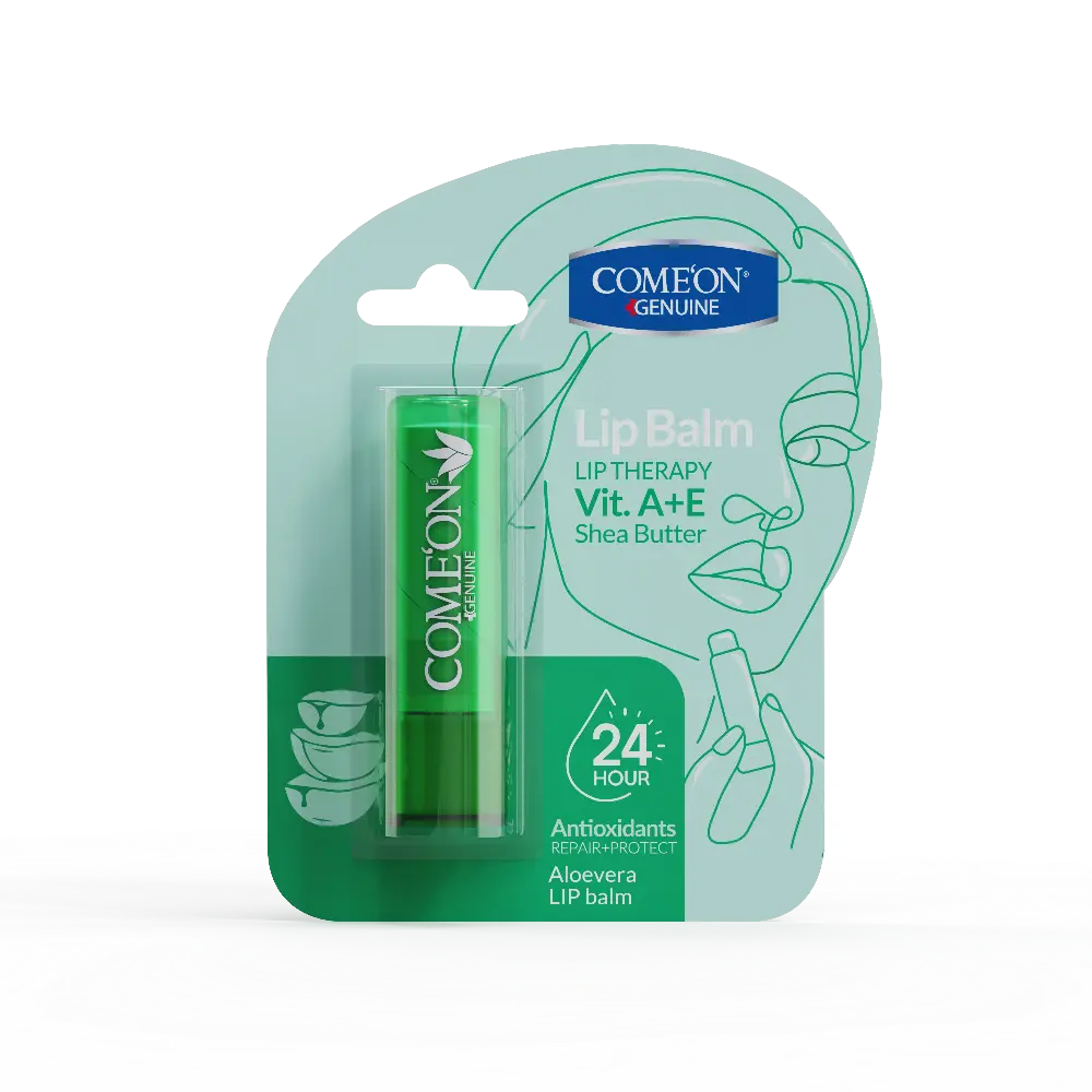 BALM-ALOEVERA بالم لب نرم و براق کننده آلوئه ورا کامان