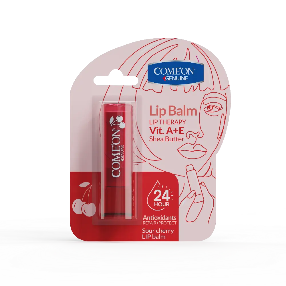 BALM-SOUR-CHERRY بالم لب نرم و براق کننده آلبالو کامان