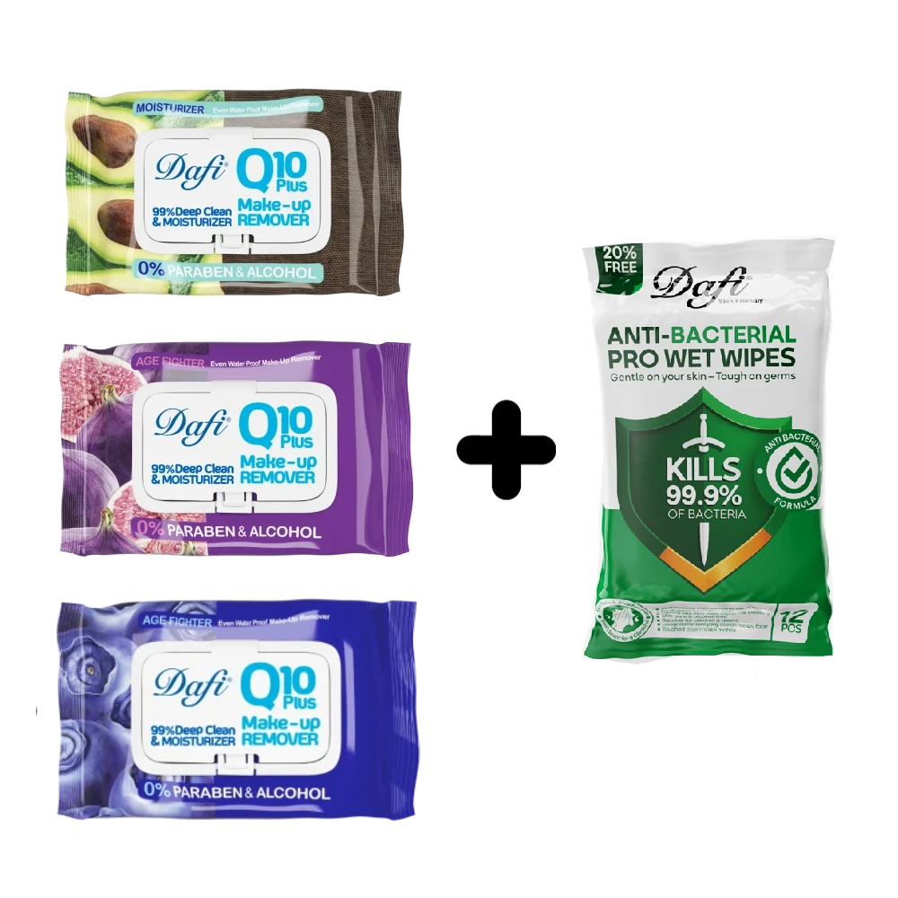 دستمال-مرطوب-پاک-کننده-آرایش-دافی-مدل-Q10-طرح-میوه-بلوبری-بسته-50-عددی-1 پک دستمال مرطوب پاک کننده آرایش و آنتی باکتریال دافی (3+1 هدیه)
