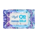 دستمال مرطوب پاک کننده آرایش دافی مدل Q10 طرح گل 1 50 عددی