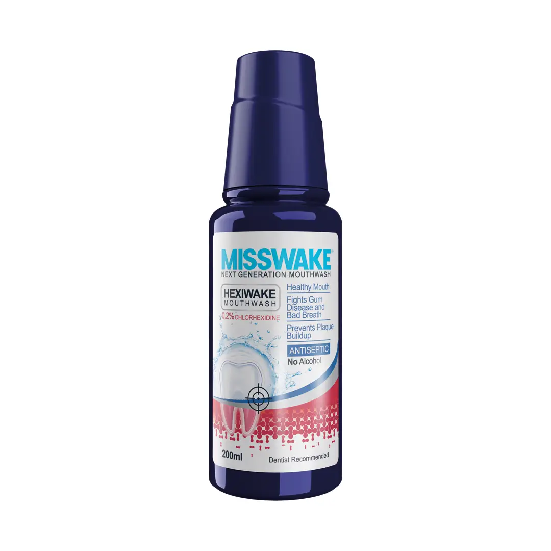 Hexiwake-mouthwash دهانشویه کلروهگزیدین 200 میل میسویک