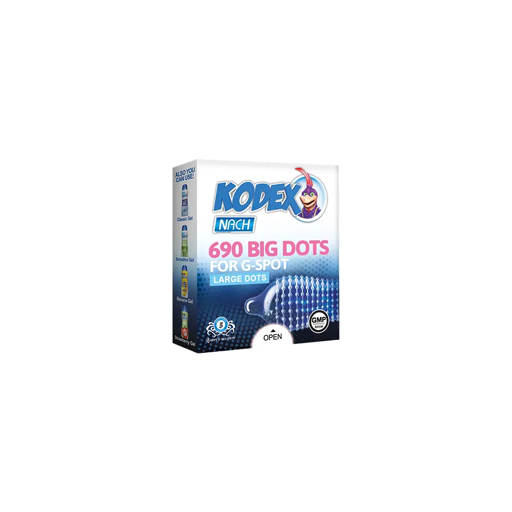 big-Dots-3 کاندوم ناچ کدکس مدل BIG DOTS بسته 3 عددی