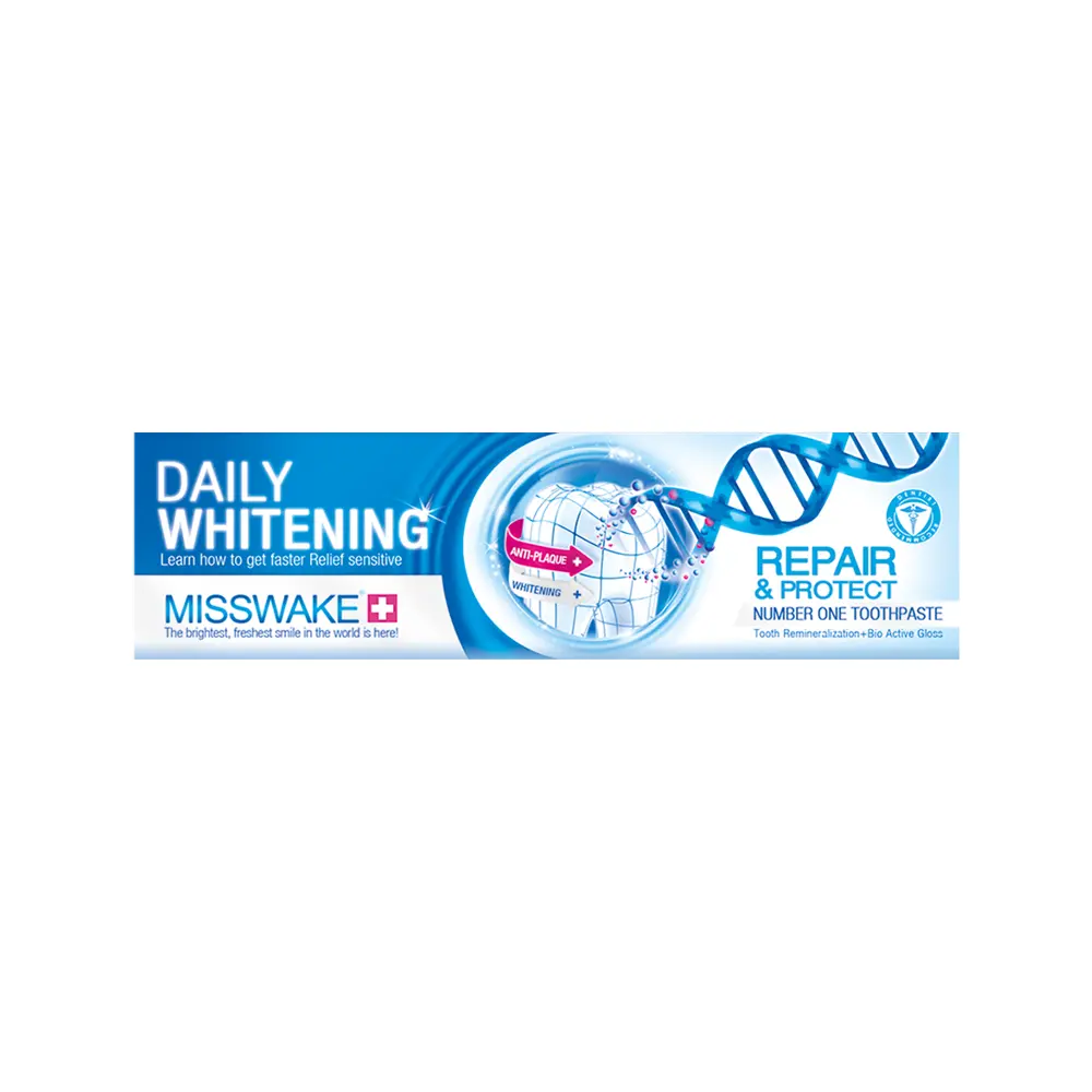 daily-whaitening-and-zero-sensitive خمیر دندان میسویک مدل Daily Whitening حجم 75 میلی لیتر