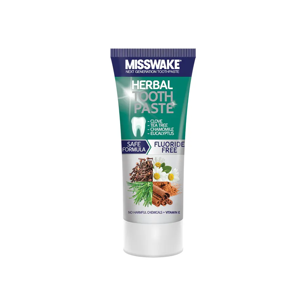 misswake-herbal-tube خميردندان گياهي بدون فلورايد 75 میل ميسويک