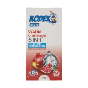 کاندوم کدکس مدل Warm Challenger 5in1 بسته 12 عددی _ ساده