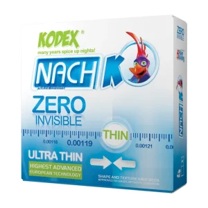 کاندوم کدکس مدل Zero Invisible بسته 3 عددی