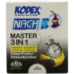 کاندوم تاخیری کدکس مدل Master 3 In 1 بسته 3 عددی – ساده