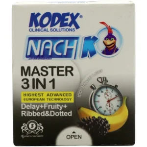 کاندوم تاخیری کدکس مدل Master 3 In 1 بسته 3 عددی – ساده