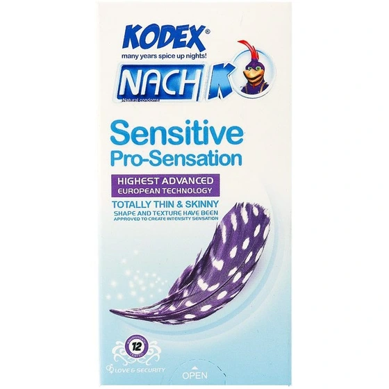 560x560 کاندوم کدکس مدل Sensitive Pro-Sensation بسته 12 عددی