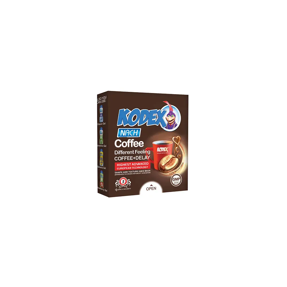 coffee-3 کاندوم کدکس مدل Coffee بسته 3 عددی