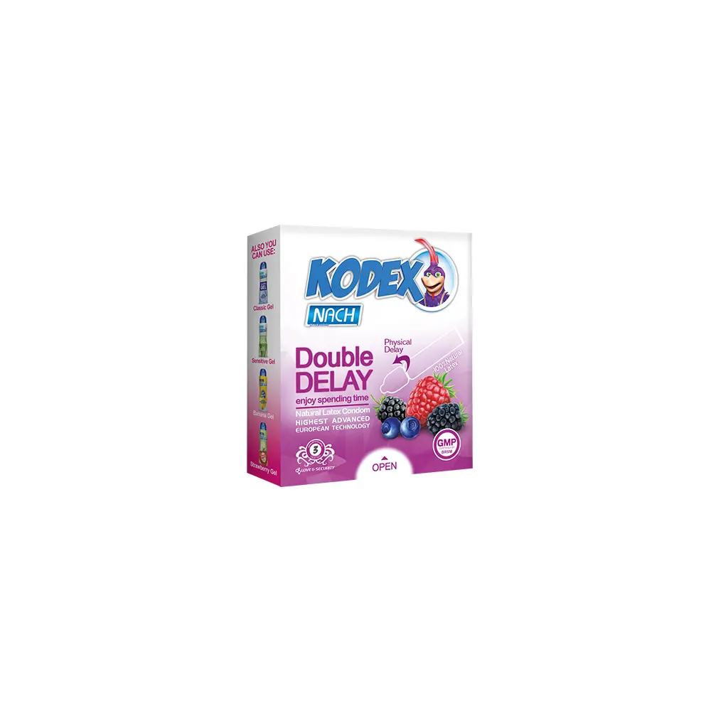 double-3 کاندوم کدکس ۳ عددی تاخیری فیزیکی دوبل