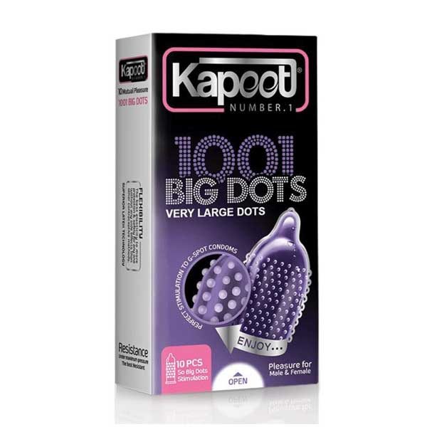 kapoot-big-dots2-600x600-1 کاندوم10 عددي هزار و يک خار درشت کاپوت