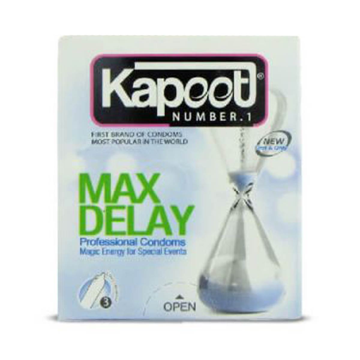 kapoot-max-delay-3pcs کاندوم 3 عددي تاخيري فوق العاده کاپوت